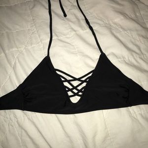 Target black cross cross swim top!